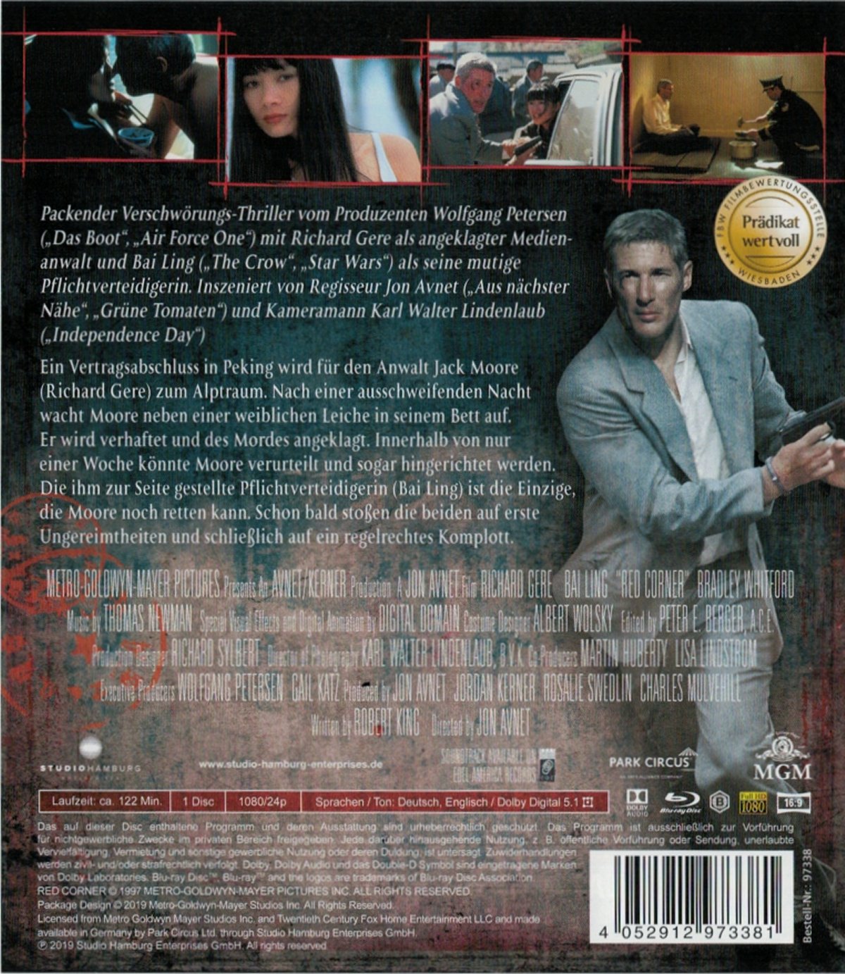 OFDb Red Corner Labyrinth ohne Ausweg (1997) Bluray Disc Studio