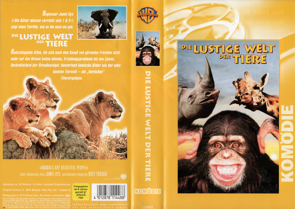 OFDb - Die Lustige Welt der Tiere (1974) - Video: Warner Home Video ...