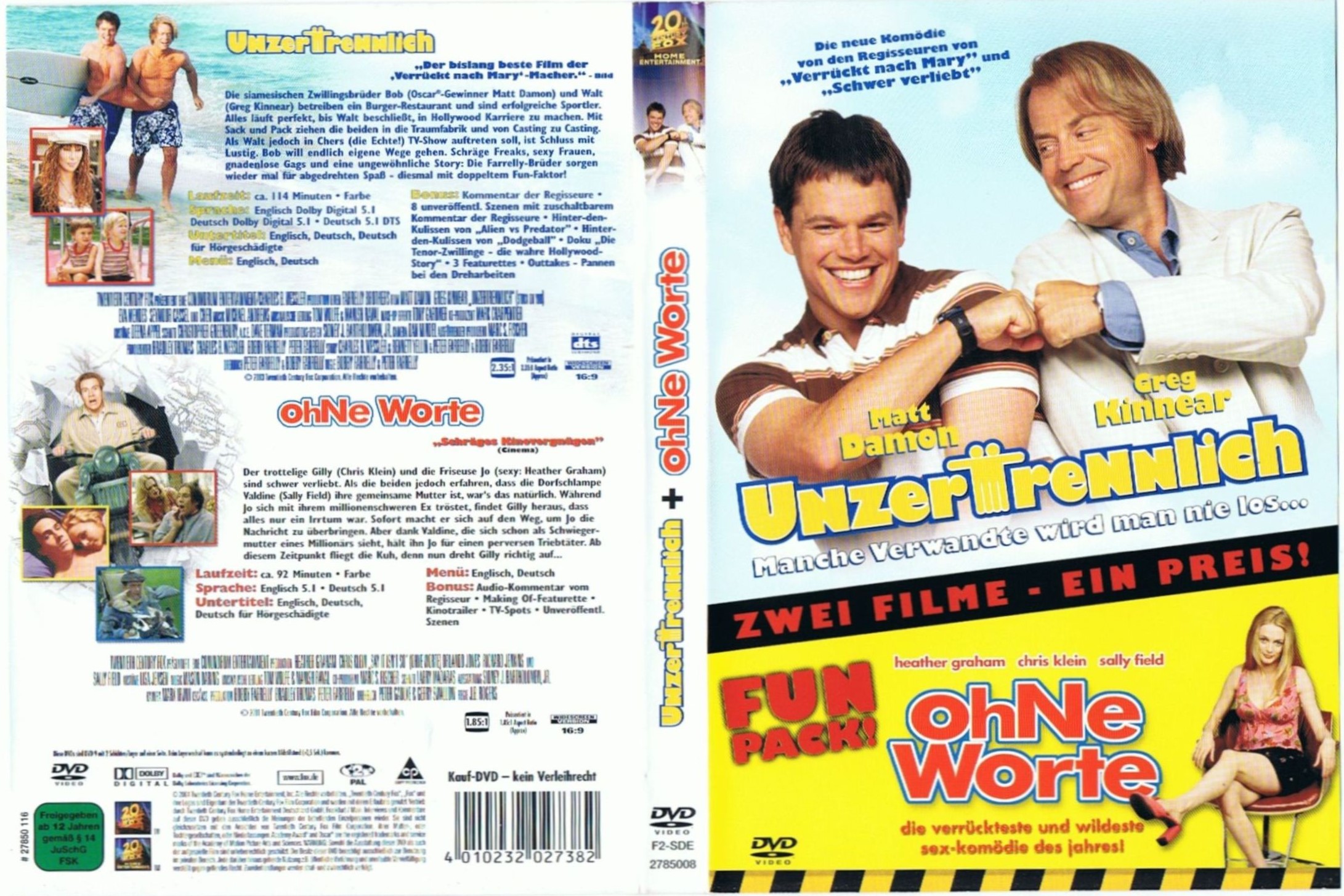 OFDb Unzertrennlich (2003) DVD 20th Century Fox (Fun Pack! / +Ohne