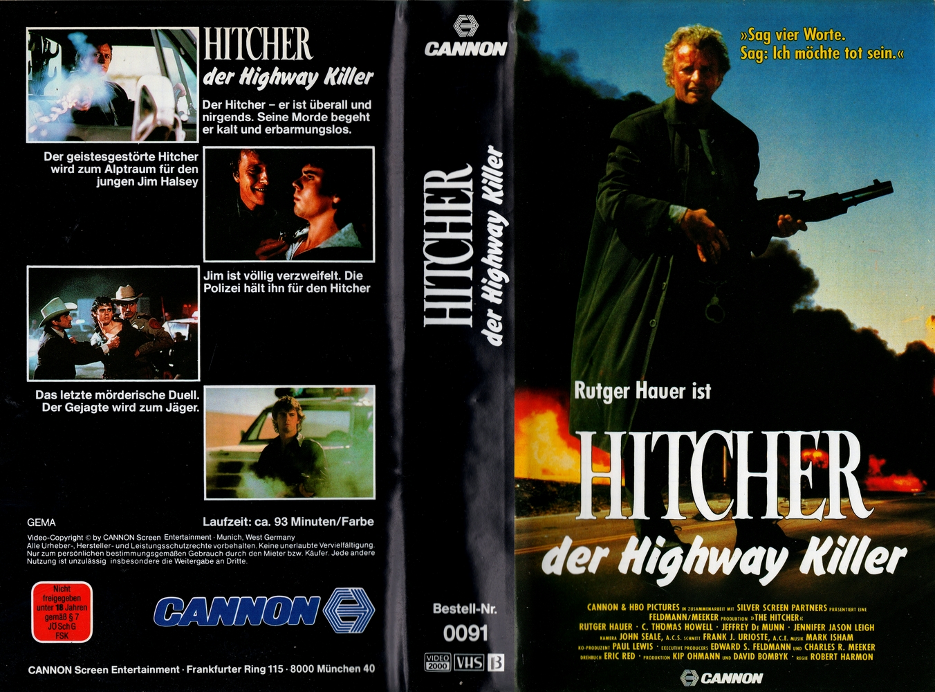 OFDb Hitcher, der Highway Killer (1986) Video Cannon