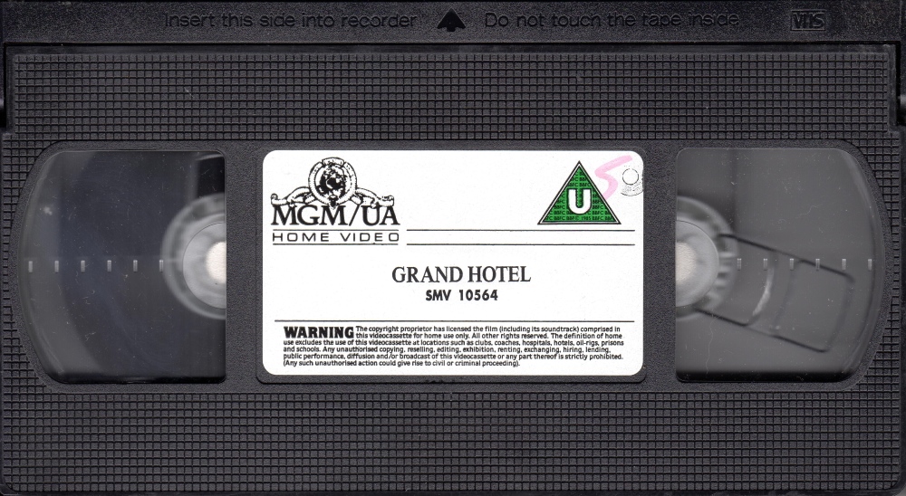 OFDb Menschen im Hotel (1932) Video MGM/UA Home Video (The Golden