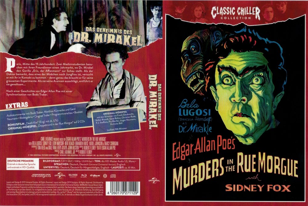 OFDb Mord in der Rue (1932) Bluray Disc Ostalgica (Classic