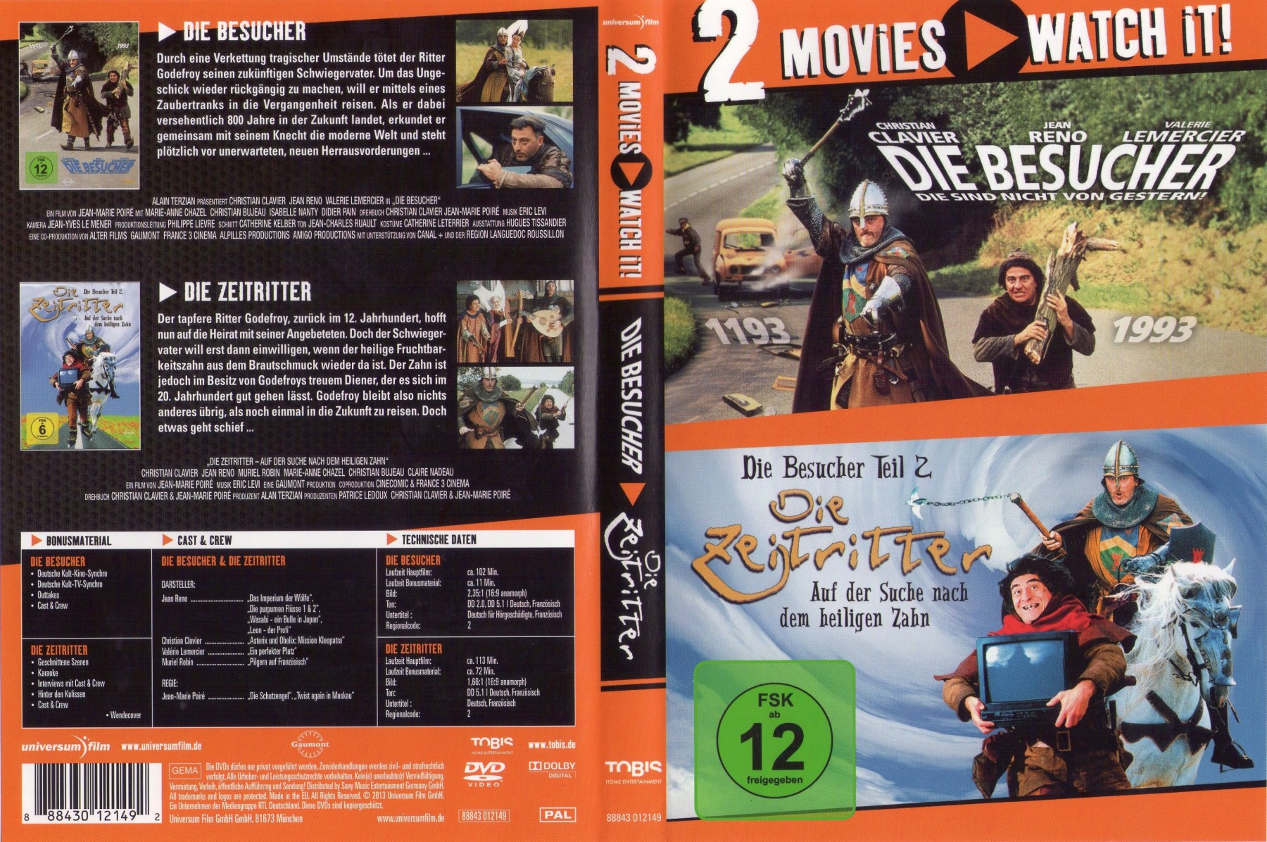 OFDb Die Besucher (1993) DVD Tobis (2 Movies Edition)