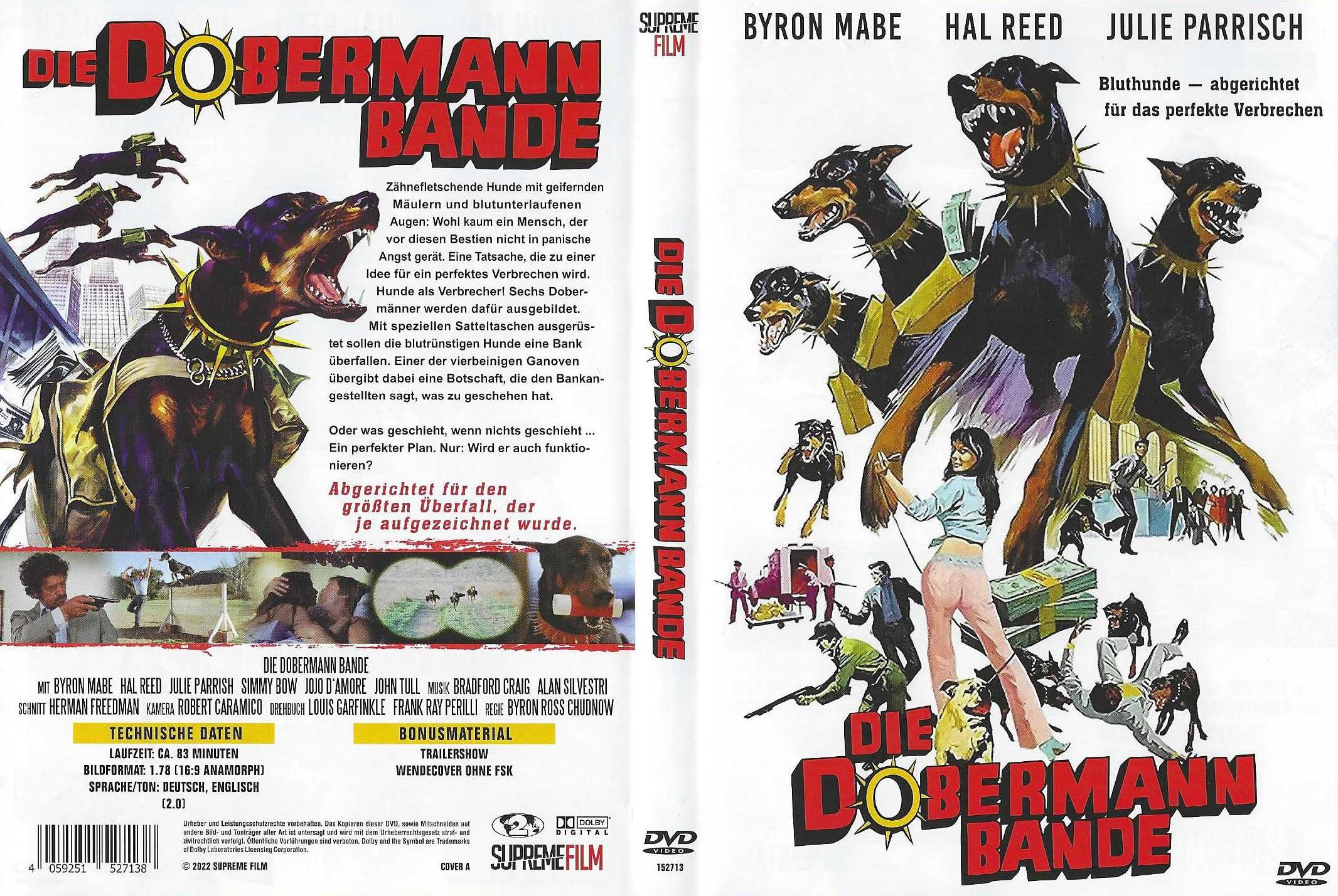 OFDb Dobermann Gang (1972) DVD Supreme Film / Cargo Records (Cover A)
