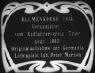 Blumencorso 1914, veranstaltet vom Radfahrerverein Trier, gegr. 1885