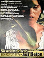 Sie weidete Pferde auf Beton