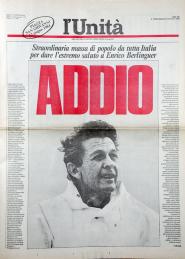 Addio a Enrico Berlinguer, L'